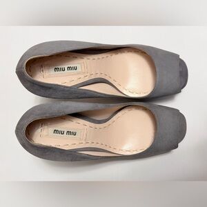 Miu Miu Suede Platform Heels